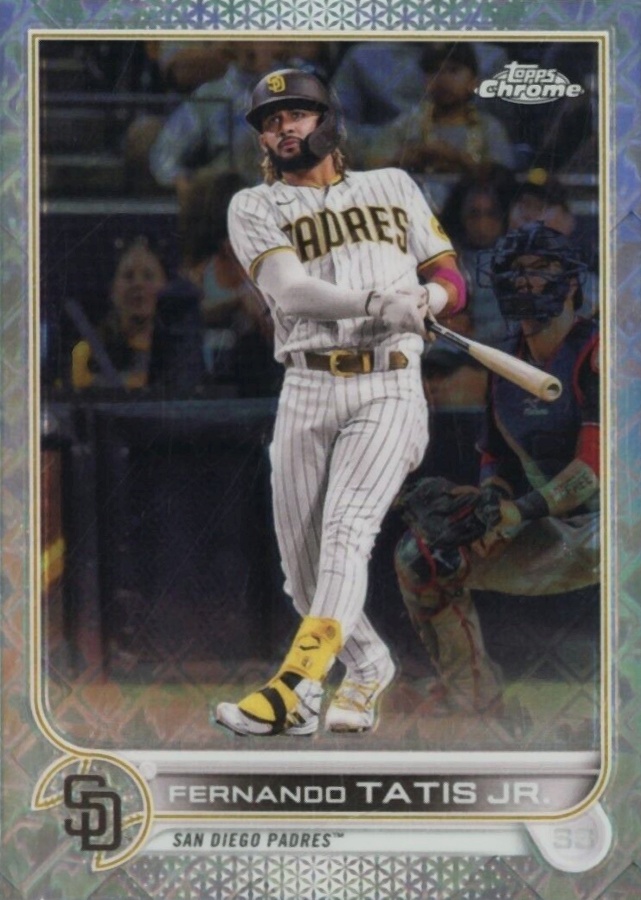 2022 Topps Chrome Logofractor Edition Fernando Tatis Jr. #100 Baseball Card