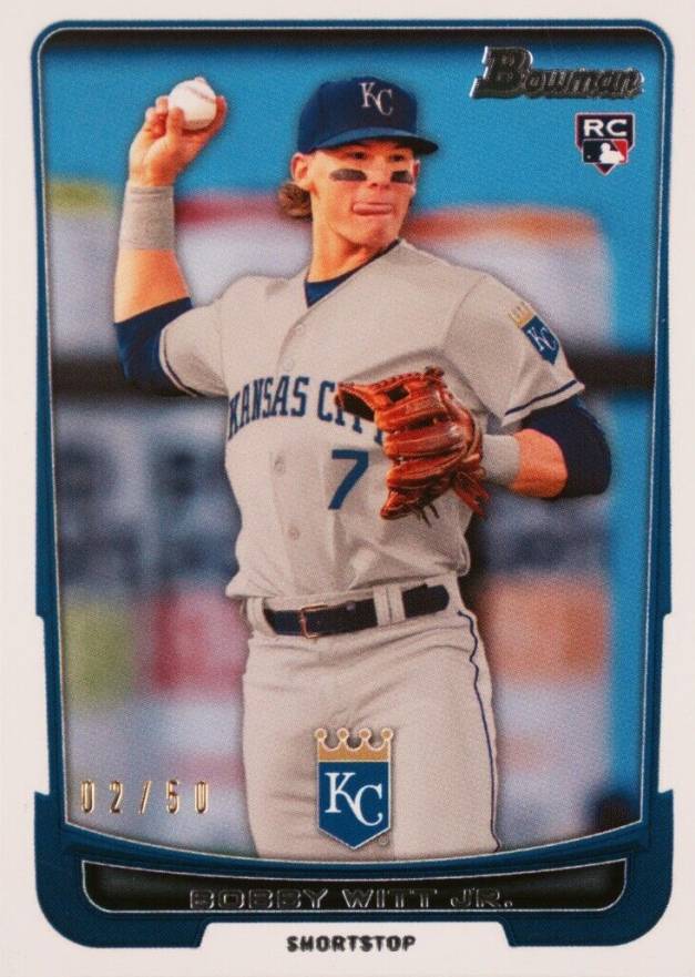 2022 Bowman Transcendent VIP Party Bobby Witt Jr. Through the Years Bobby Witt Jr. #2012 Baseball Card