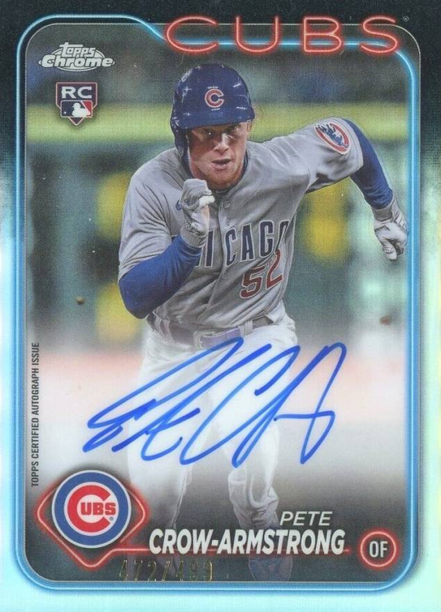 2024 Topps Chrome Rookie Autographs Pete Crow-Armstrong #RAPC Baseball Card