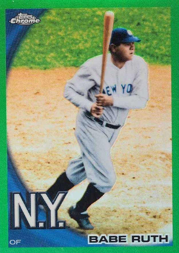 2010 Topps Chrome Wrapper Redemption Babe Ruth #222 Baseball Card