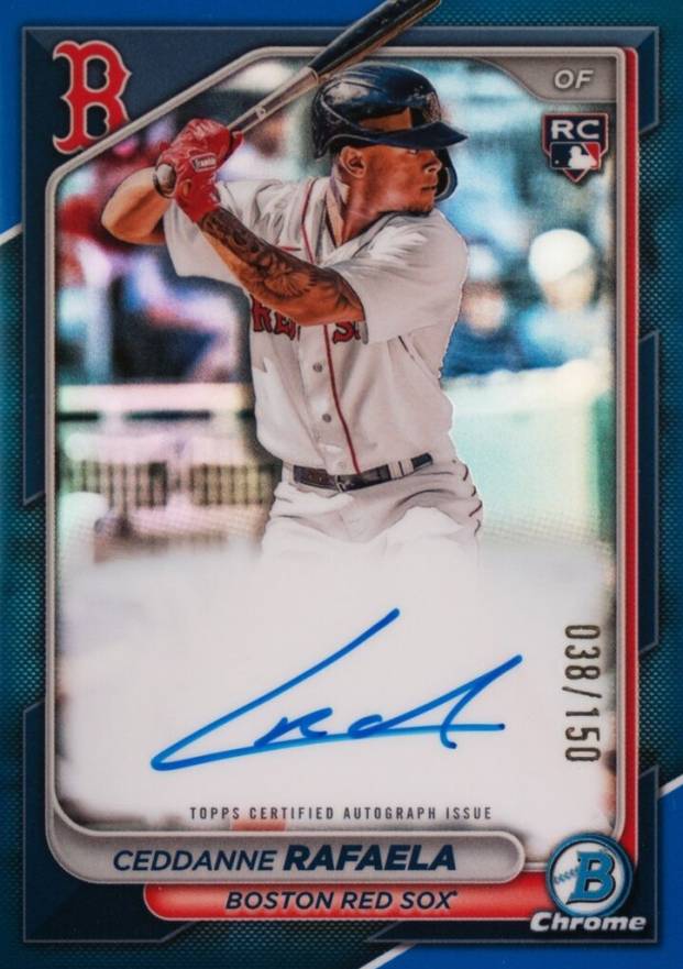 2024 Bowman Chrome Rookie Autographs Ceddanne Rafaela #CRACRA Baseball Card
