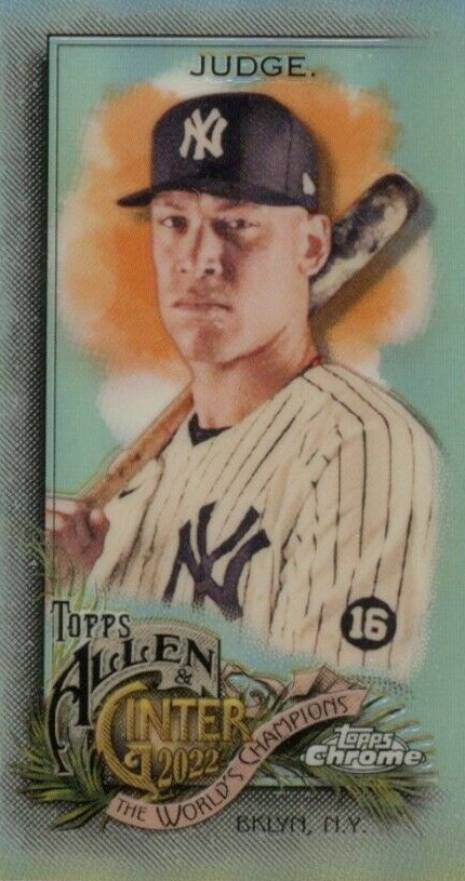 2022 Topps Allen & Ginter Chrome Aaron Judge #11 Baseball Card