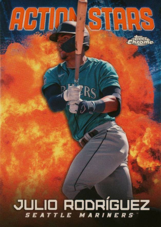 2023 Topps Chrome Update Action Stars Julio Rodriguez #ASC20 Baseball Card