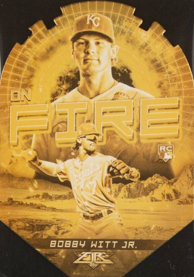 2022 Topps Fire on Fire Bobby Witt Jr. #EF29 Baseball Card