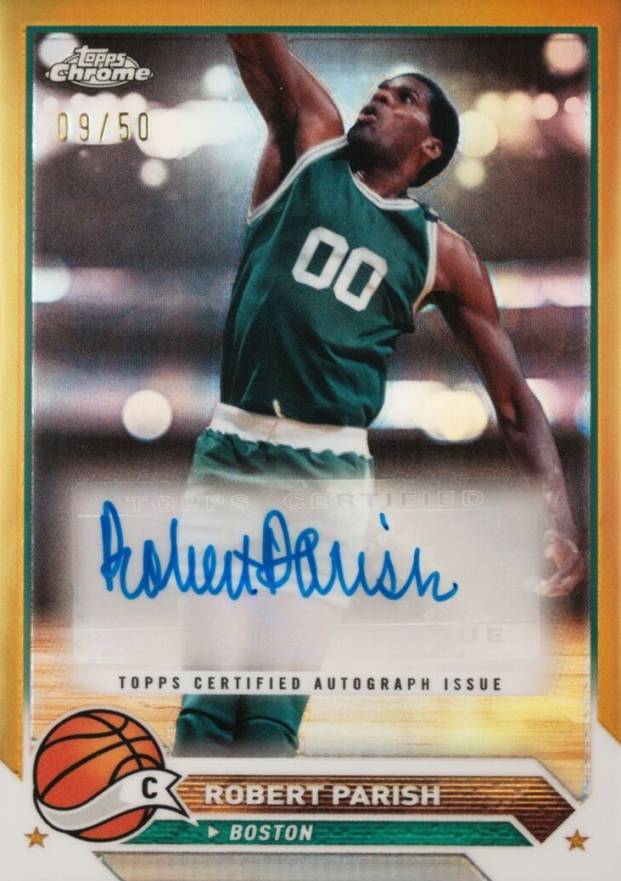 2023 Topps Chrome Topps Chrome Autographs Robert Parish #CGRP Basketball Card