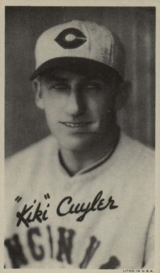 1936 Goudey Premiums-Type 1-Wide Pen Kiki Cuyler # Baseball Card