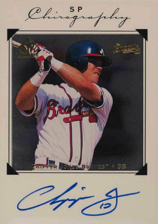 1998 SP Authentic Chirography Chipper Jones #CHIP Baseball Card