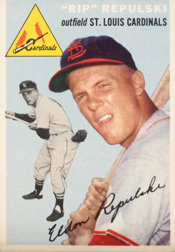 1954 Topps Rip Repulski #115 Baseball Card