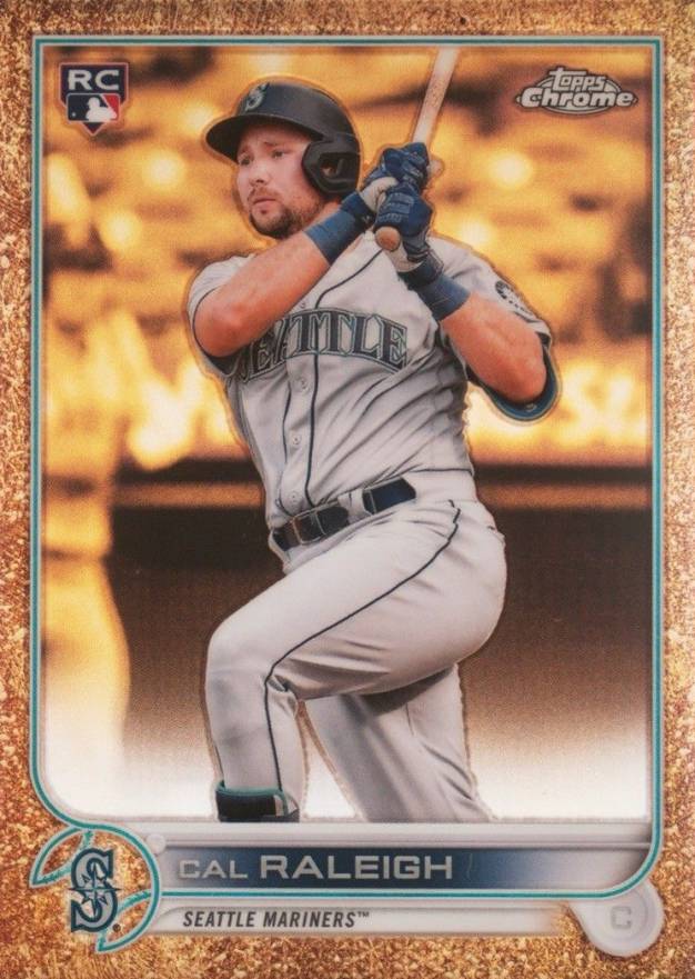 2022 Topps Gilded Collection Cal Raleigh #5 Baseball Card