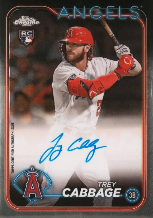 2024 Topps Chrome Rookie Autographs Trey Cabbage #RATCA Baseball Card