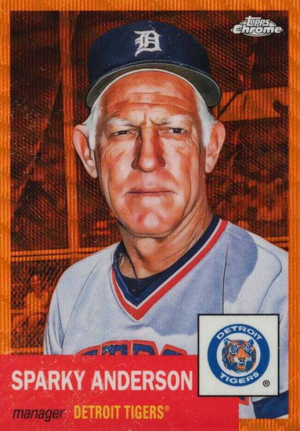 2022 Topps Chrome Platinum Anniversary Sparky Anderson #487 Baseball Card
