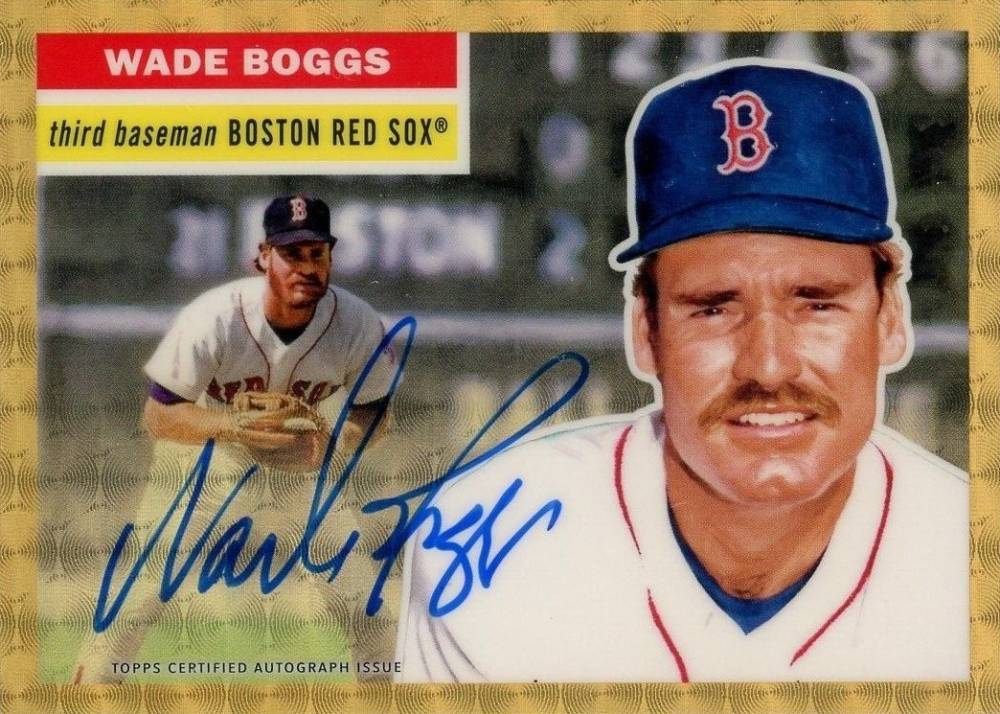 2021 Topps Transcendent Hall of Fame 1956 Topps Superfractor Autographs 1/1 Wade Boggs #WB Baseball Card