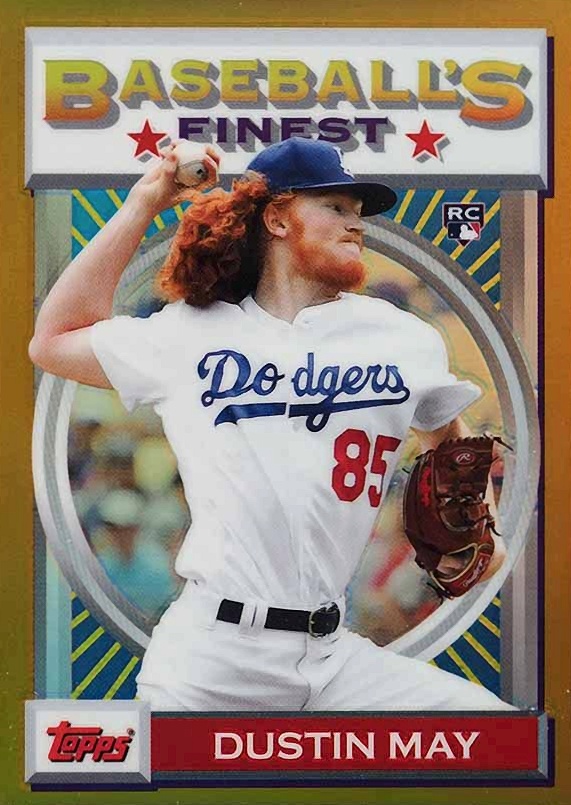 2020 Finest Flashbacks Dustin May #69 Baseball Card