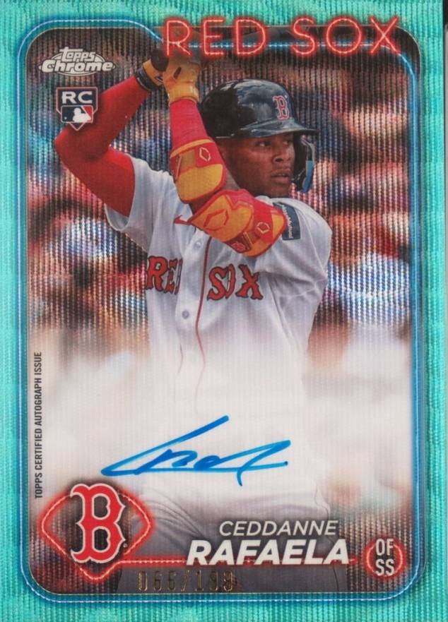 2024 Topps Chrome Rookie Autographs Ceddanne Rafaela #RACR Baseball Card