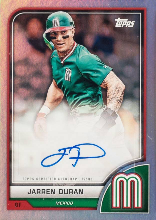 2023 Topps World Baseball Classic Autograph Variations Jarren Duran #AVJD Baseball Card