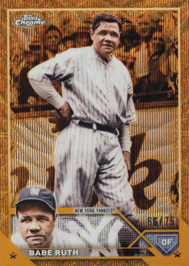 2023 Topps Gilded Collection Babe Ruth #3 Baseball Card