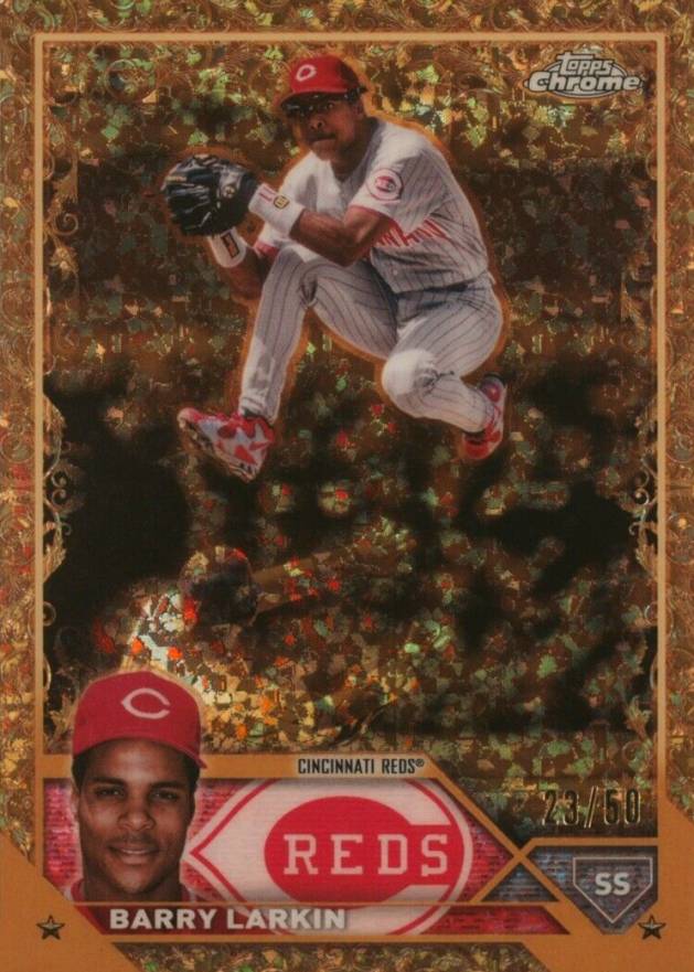 2023 Topps Gilded Collection Barry Larkin #84 Baseball Card