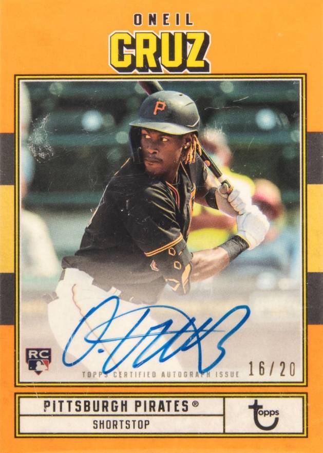2022 Topps Brooklyn Collection Autograph Oneil Cruz #OC Baseball Card