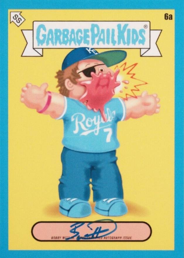 2022 Topps Garbage Pail Kids GPK X MLB Player Autographs Bobby Witt Jr. #6A Baseball Card