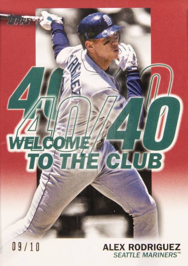 2023 Topps Welcome to the Club Alex Rodriguez #WC4 Baseball Card