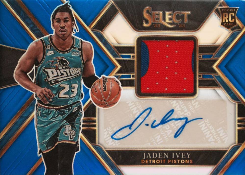 2022 Panini Select Rookie Jersey Autographs Jaden Ivey #RJAJIV Basketball Card