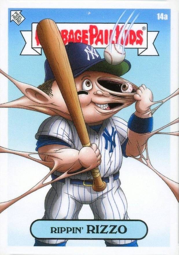 2022 Topps Garbage Pail Kids GPK X MLB Series 2 Alex Pardee Rippin Rizzo #14a Baseball Card