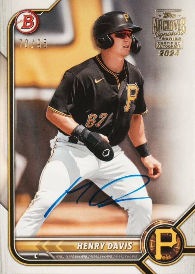 2024 Topps Archives Signature Series Henry Davis #BD7 Baseball Card
