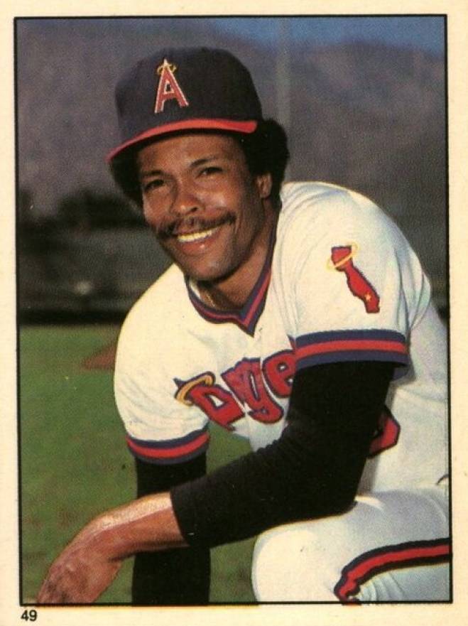 1981 Topps Stickers Rod Carew #49 Baseball Card