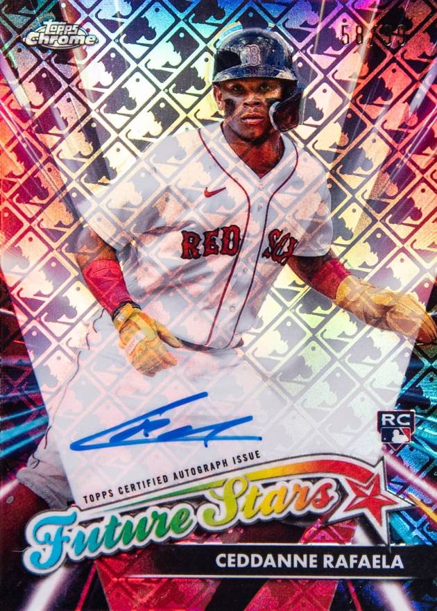 2024 Topps Chrome Logofractor Edition Future Stars Autographs Ceddanne Rafaela #FSACR Baseball Card