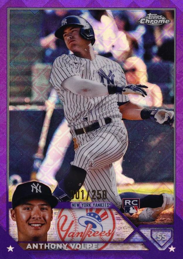 2023 Topps Chrome Logofractor Edition Anthony Volpe #4 Baseball Card