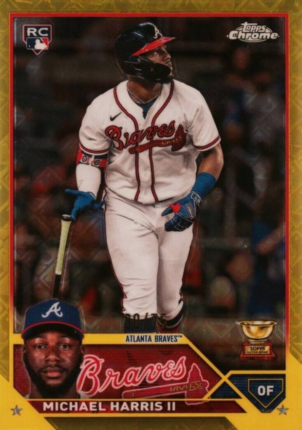 2023 Topps Chrome Logofractor Edition Michael Harris II #79 Baseball Card