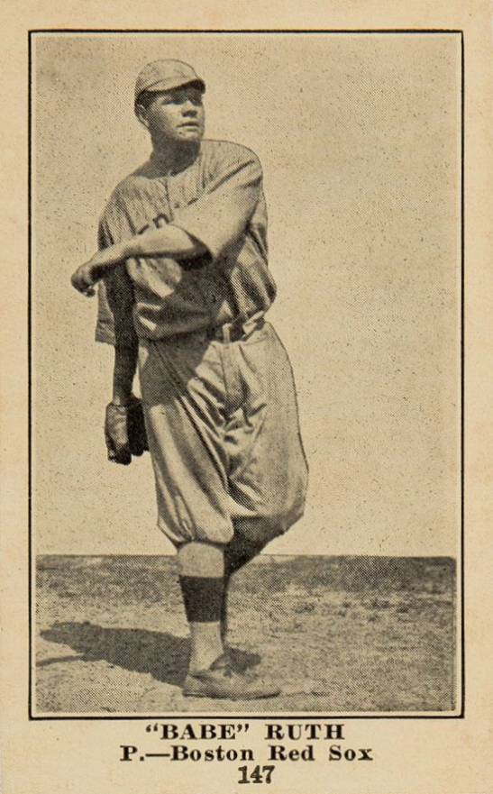 1917 Collins-McCarthy Babe Ruth #147 Baseball Card