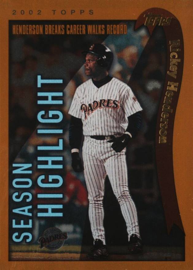 2002 Topps Rickey Henderson #333 Baseball Card
