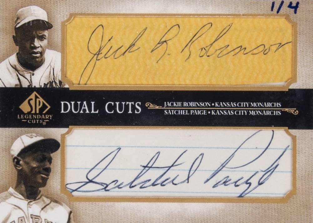 2005 SP Legendary Cuts Legendary Cuts Dual Jackie Robinson #DC-RP Baseball Card