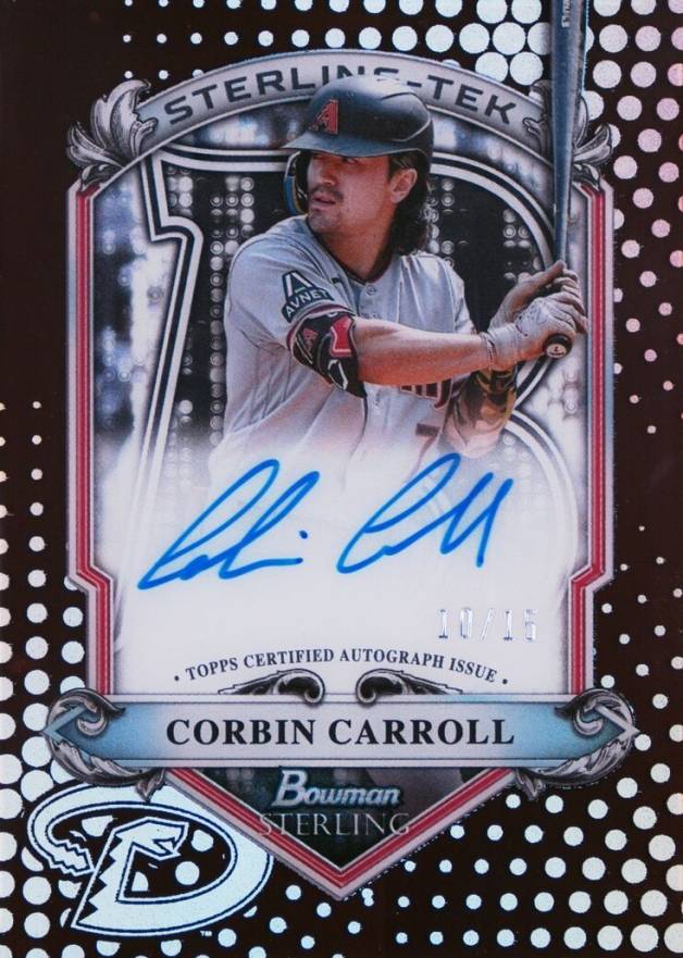 2024 Bowman Sterling Sterling Tek Autographs Corbin Carroll #STACC Baseball Card