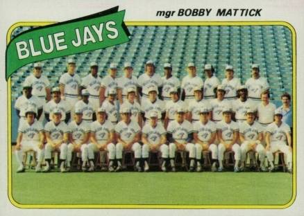 1980 Topps Toronto Blue Jays Team #577 Baseball Card