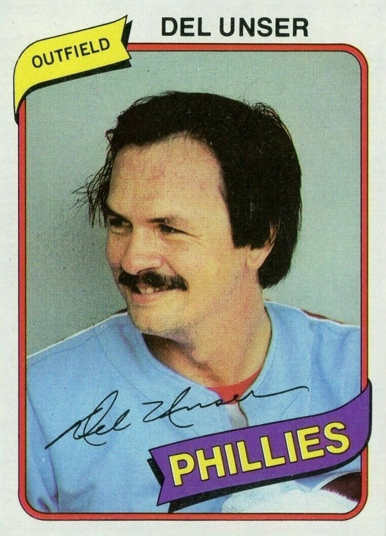 1980 Topps Del Unser #27 Baseball Card