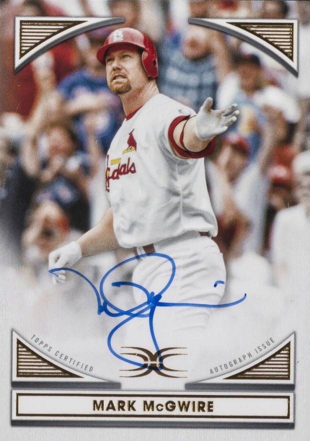 2022 Topps Definitive Defining Images Autograph Collection  Mark McGwire #DIAMM Baseball Card