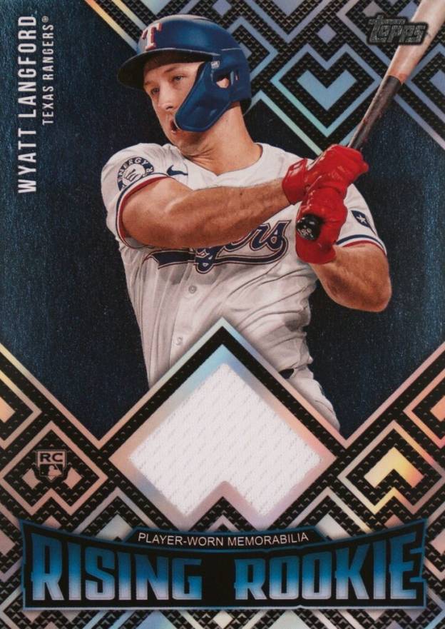 2024 Topps Update Rising Rookie Relics Wyatt Langford #RRRWL Baseball Card