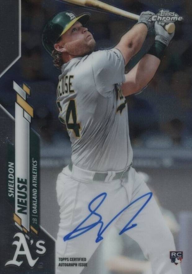 2020 Topps Chrome Rookie Autographs Sheldon Neuse #RASN Baseball Card