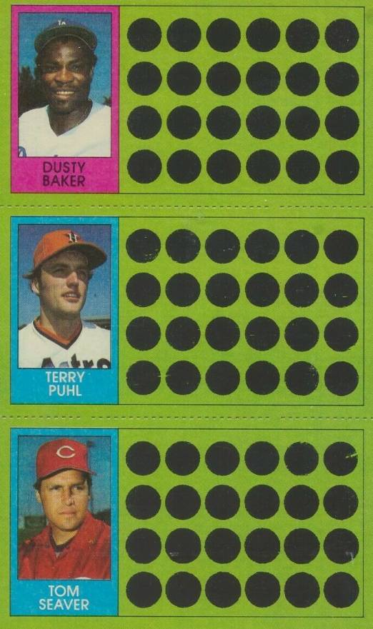 1981 Topps Scratch-Offs Dusty Baker # Baseball Card