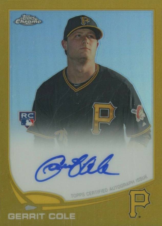 2013 Topps Chrome Rookie Autograph Gerrit Cole #GC Baseball Card