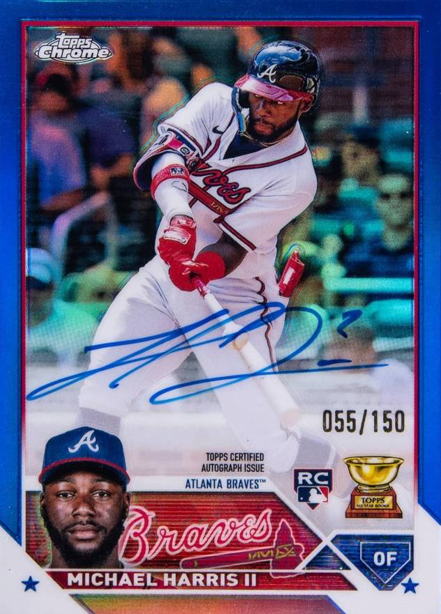 2023 Topps Chrome Rookie Autograph Michael Harris II #RAMH Baseball Card