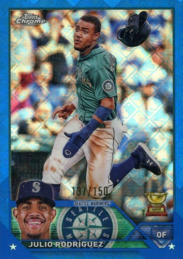 2023 Topps Chrome Logofractor Edition Julio Rodriguez #200 Baseball Card