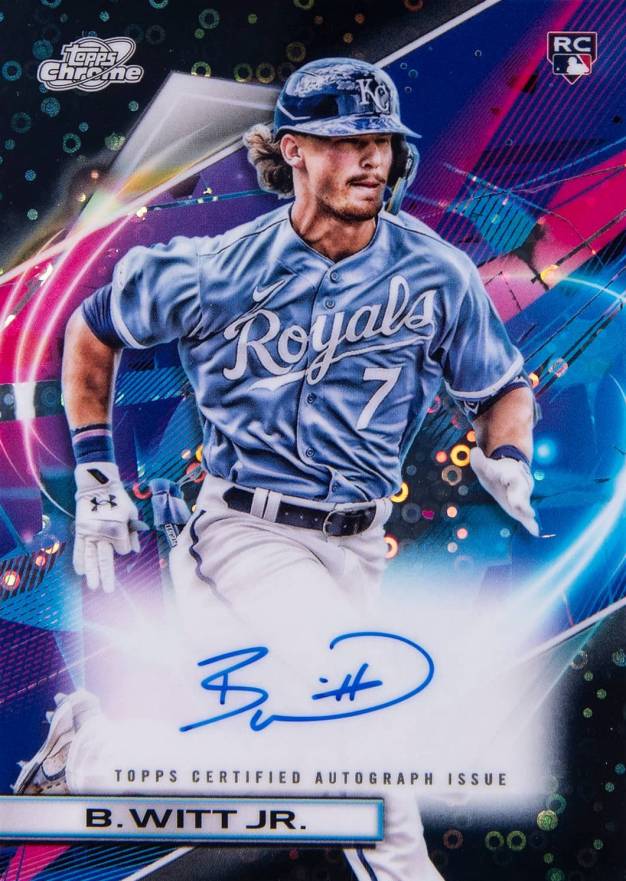 2022 Topps Cosmic Chrome Autographs Bobby Witt Jr. #BW Baseball Card