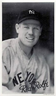 1936 Goudey Premiums-Type 1-Wide Pen Red Rolfe # Baseball Card