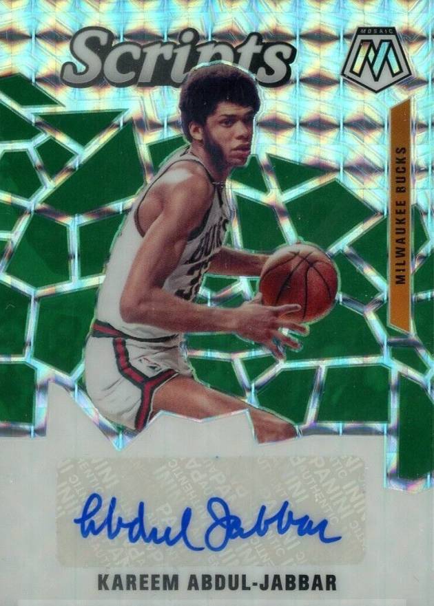 2019 Panini Mosaic Scripts Kareem Abdul-Jabbar #SCKAJ Basketball Card
