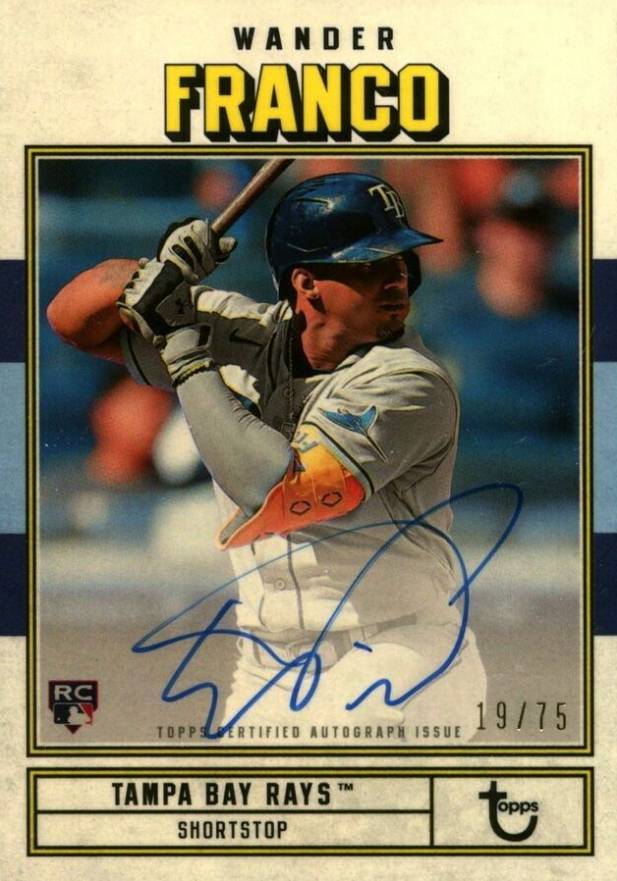 2022 Topps Brooklyn Collection Autograph Wander Franco #WF Baseball Card