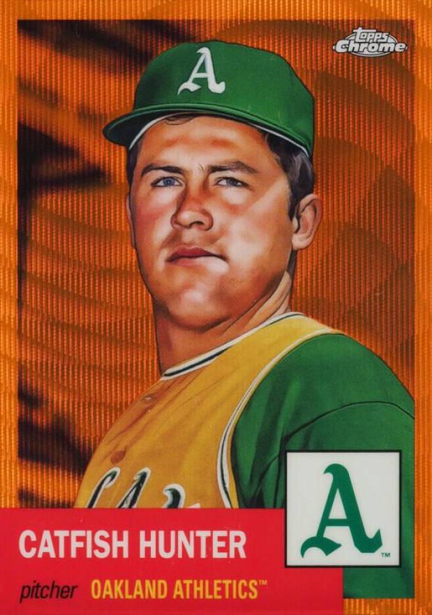 2022 Topps Chrome Platinum Anniversary Catfish Hunter #269 Baseball Card