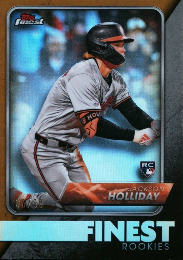 2024 Topps Finest Finest Rookie Design Variation Jackson Holliday #FRD20 Baseball Card